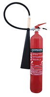 Extincteur au dioxyde de carbone